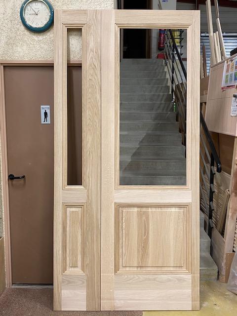 Porte pleine devient vitrée
