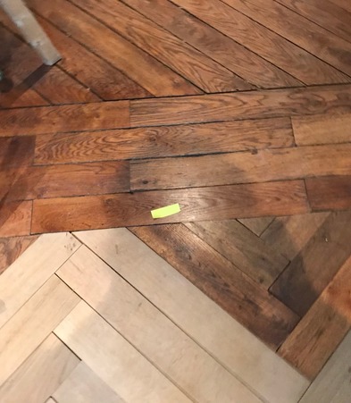 Raccord sur parquet