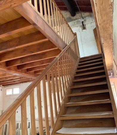Escalier chêne volée droite
